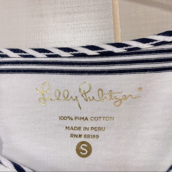 Lilly Pulitzer Navy White Marlowe Stripe Dress S - Picture 4 of 7